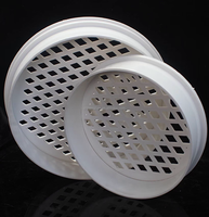 Grille de drain de sol en PVC sur mesure avec filtre à mailles rondes pour salle de bain