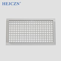 Grille de ventilation réglable en aluminium à simple déflection pour conduit d'air - Plafond/mur - Alimentation en air pour système CVC