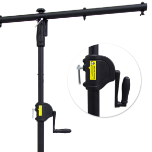 WP-163-2B Trépied d'éclairage pliable à poignée réglable avec barre en T pour nivellement - Product Image 3