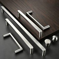 Poignées de porte de placard en acier inoxydable 304 massif, boutons de tiroir ronds modernes pour armoires de cuisine - Grande Vente