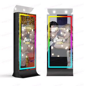 72 inch lớn gương ảnh gian hàng 43 inch màn hình cảm ứng LED ánh sáng gian hàng ảnh với trường hợp chuyến bay tổ chức sự kiện cho thuê thiết bị photobooth - Product Image 3