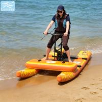 Vélo aquatique SUP à une place avec cadre en aluminium et tapis flottant avant haute pression pour rivière, portable, de Chine, Lumark