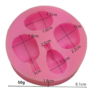 गोल रूपरेखा क्लासिक 3 डी आधा गुड़िया चेहरा डिय सिलिकॉन केक - Product Image 2