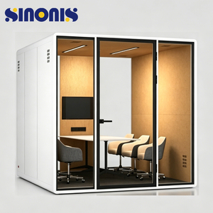 Sinonis 1 Person Silent Phone Booth <b>Acoustic</b> Office Pod for Private Calls Small Privacy Room and Work Station - Product Image 6