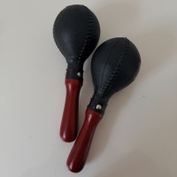 Professional Pair of Maracas Shakers Rattles Sand Hammer Percussion Instrument Musical Toy for Kid Children KTV Party Game