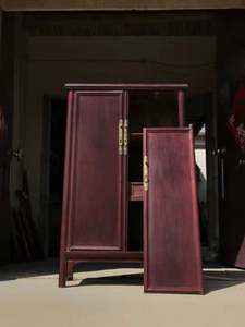 고광택 빈티지 도매 베스트셀러 심플 원목 캐비닛 (두 개의 문 포함) - Product Image 3