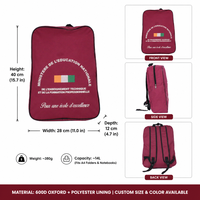 Sac à dos scolaire personnalisé pas cher pour enfants, avec logo, code Côte d'Ivoire Ministère de l'Éducation Nationale, pour sacs à dos de l'administration et des étudiants