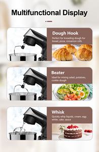 Chuyên nghiệp 3L 4L 5L bột thực phẩm bánh Bánh Trộn 10 tốc độ nhà bếp nhà giữ bánh bột trộn - Product Image 3