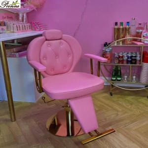 Salon de coiffure en gros style moderne pas cher rose et or hydraulique inclinable <span class=keywords><strong>femme</strong></span> <span class=keywords><strong>coupe</strong></span> de <span class=keywords><strong>cheveux</strong></span> chaise de barbier - Product Image 1