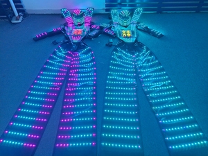 Traje <span class=keywords><strong>de</strong></span> Robot LED Brillante para Fiestas, Carnavales, Discotecas y Espectáculos - Product Image 2