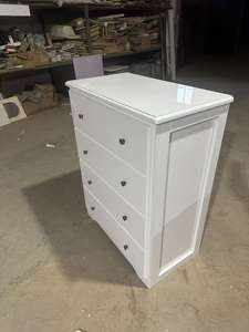 Meilleures ventes : Commodes et armoires à 4 tiroirs en bois blanc moderne, écologiques et abordables YIFAN - Product Image 4