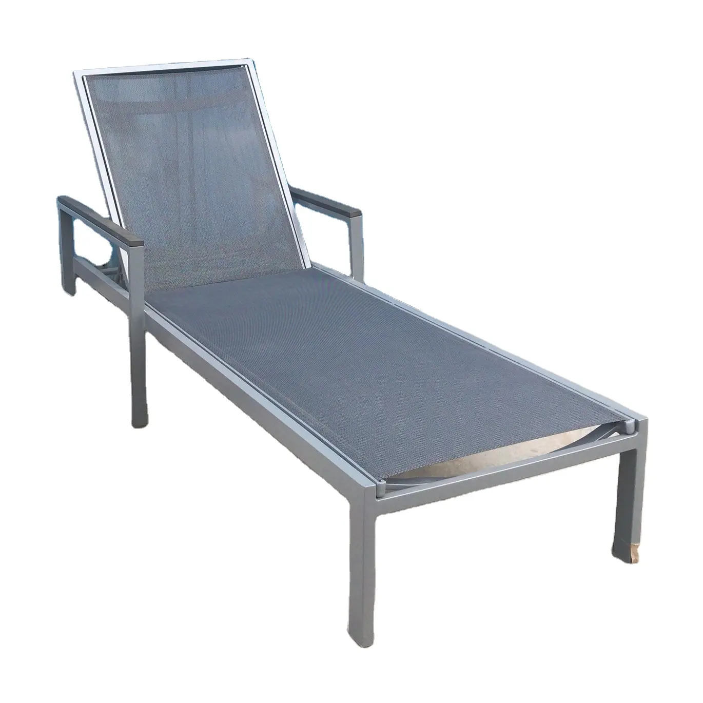 Factory Patio furniture aluminum sun lounger garden furniture aluminum sunbed outdoor sling chair
