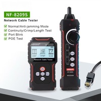 Probador de Cables de Red NF-8209S, Rastreador de Cables POE, Probador de Longitud de Cables LAN Ethernet con Modo Anti-interferencias