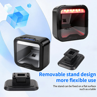 Escáner de Código de Barras de Escritorio YUANAIDC 1D 2D, Lector de Códigos QR con Cable USB, Escáner Omnidireccional de Manos Libres para Punto de Venta de Supermercado