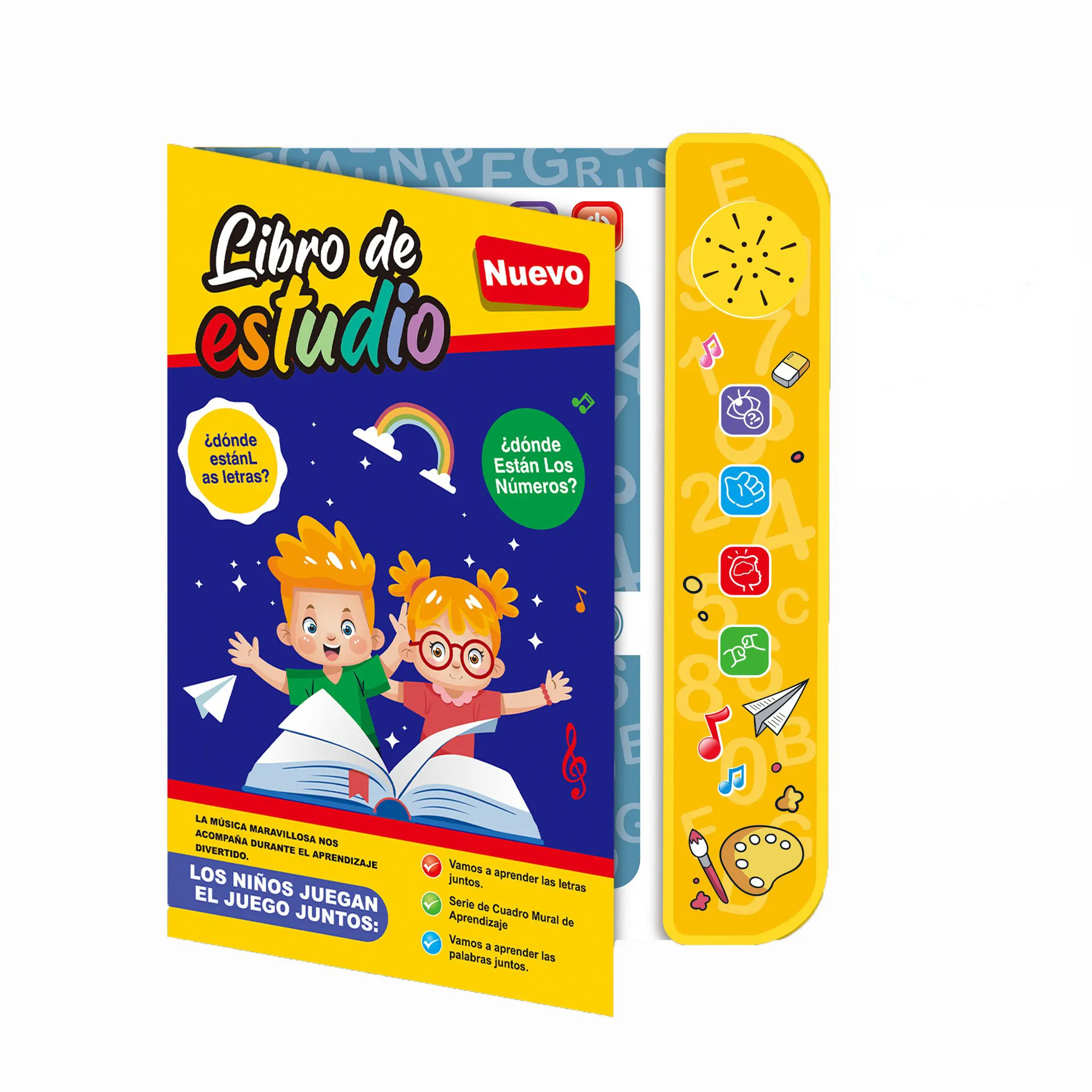 Aprender libros en español e inglés, juguetes educativos en español, máquina de aprendizaje de audiolibros