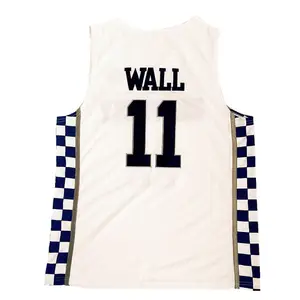 Factory Price Stitched Throwback Jersey 11# John Wall Blue White Color Basketball Jersey Custom Logo Uniforms