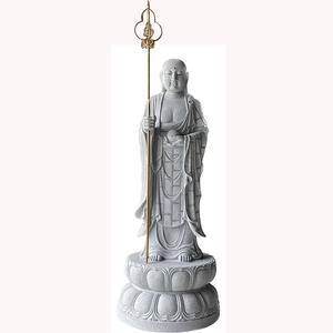 งานแกะสลักหินแกรนิตจีนรูปพระคุศติการ์บาห์ พระโพธิสัตว์จิโซ พระพุทธรูปทิเบต รูปปั้นทองสัมฤทธิ์ - Product Image 3