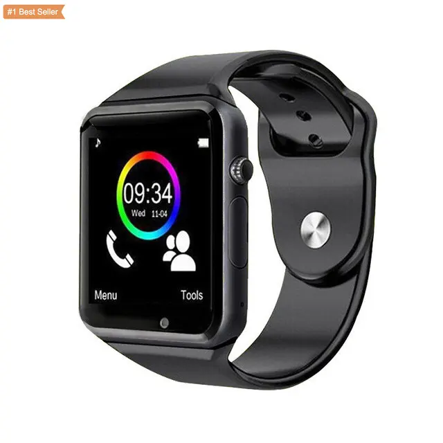 OEM Sport Pedometer Wrist Watch Wireless Smart Watch With SIM Camera Smartwatch Android Phone A1 Sports Smart Watch