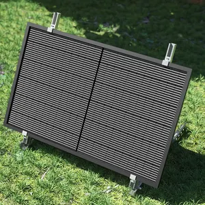 सौर पीवी kit405W * 2 घरों के लिए सभी काले मंजिल खड़े हो जाओ और दीवार ब्रैकेट बालकनी गोदाम सौर प्रणाली पैनल समायोज्य बढ़ते