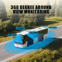 Caméra embarquée 4 canaux Full HD 1080P et enregistreur DVR mobile avec 4G GPS WIFI, garantie 1 an pour la sécurité des véhicules lourds, bus et camions
