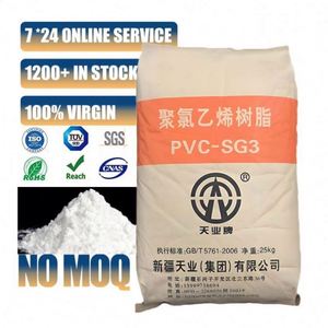 SG5 K67 Poudre de résine PVC blanche de méthode éthylène, matière première de chlorure de polyvinyle pour chaussures, tuyaux, feuilles et accessoires - Product Image 1