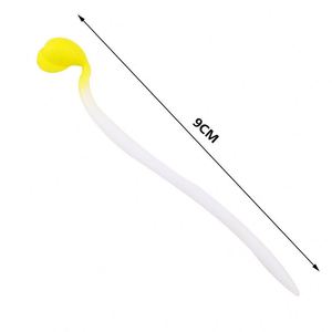 Jouet anti-stress personnalisé - Jouets élastiques pour soulager le stress, Tpr Sprout - Mini-germinés extensibles en forme de haricot jaune, Jouet Mochi - Product Image 5