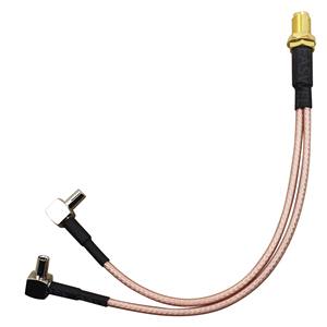 Nouveau câble Coaxial RG316 femelle à double TS9 mâle à Angle droit à faible perte pour <span class=keywords><strong>antenne</strong></span> <span class=keywords><strong>TV</strong></span> Radio 3G 4G GPS WIFI DAB Ham - Product Image 5