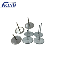 Clous à tête cylindrique soudables IKING pour système d'isolation des conduits HVAC et installation de panneaux acoustiques