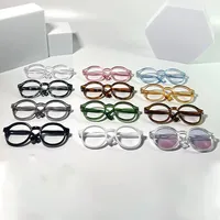Vente en gros de mini-lunettes transparentes de 4,5 cm, 6,5 cm, 9 cm pour poupées en coton 1/3 BJD 17 cm, lunettes pour poupées, lunettes de couleur bonbon pour animaux de compagnie