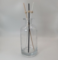 Bouteilles de diffusion en verre plates sérigraphiées avec bouchon en liège et joint en caoutchouc, marque KeruiJia, pour cosmétiques et parfums, faible minimum de commande