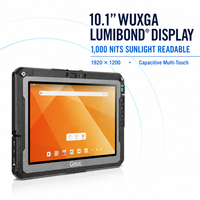Tablette industrielle robuste Getac ZX10 10,1 pouces, 8 Go de RAM, 128 Go de stockage, processeur Qualcomm Octa Core, écran tactile capacitif