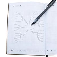 Cuaderno Metálico A5 con Bolígrafo Inteligente Avanzado para Conexión a Papel, Sincronización de Pantalla y Atracción Magnética