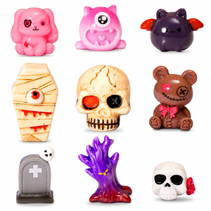 Statuette in Resina di Halloween Assortite all'Ingrosso: Teschi, Mumie, Fantasmi, Mostri per Giardini delle Fate, Case delle Bambole e Progetti Fai-da-Te - Product Image 1
