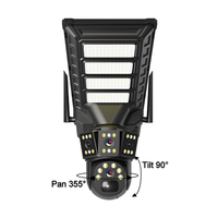 Lampe solaire de sécurité extérieure 300W intelligente avec caméra de surveillance haute définition 4G WiFi étanche pour zone routière