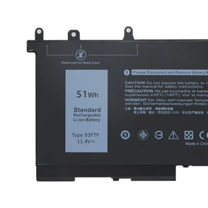 Batería Nueva para Portátil 11.4V 51Wh 93FTF 83XPC DJWGP D4CMT para Latitude 5280 5480 5580 5590, Batería Recargable para Computadora Portátil - Product Image 2