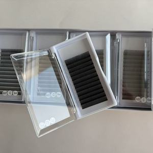 Extensions <span class=keywords><strong>de</strong></span> cils 5D préfabriquées, effet éventail facile, naturelles, douces, individuelles, en faux vison, longues, effet féerique - Product Image 4