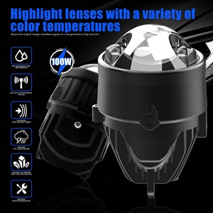 Faro antiniebla LED de 3 pulgadas IP68 con proyector de lente bi-LED, luz antiniebla láser automática de haz alto/bajo, 6000K 4300K 3000K, OEM ODM de fábrica - Product Image 6