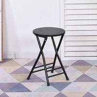 Chaise d'ordinateur en fer avec dossier, design simple et pliable, pour la maison, la salle à manger, la formation, les étudiants, le dortoir, le bureau
