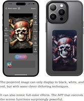 Coque de téléphone à écran e-ink NFC ultra-mince à quatre couleurs Coque de téléphone portable personnalisée DIY personnalisée