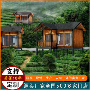 Moderna Cabaña de Madera para Verano con Terraza, Tratada Térmicamente, Cabaña de Camping, Refugio al Aire Libre - Product Image 3