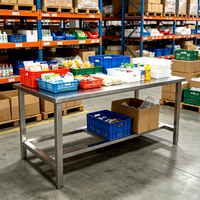 Tables de travail en acier robustes pour entrepôt, idéales pour la logistique express et les centres de distribution