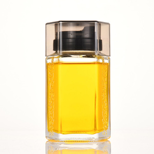 Vente en gros de pots en verre hexagonaux pour confiture, miel, <span class=keywords><strong>avec</strong></span> <span class=keywords><strong>bec</strong></span> <span class=keywords><strong>verseur</strong></span>, 180 ml, 250 ml, 360 ml, 500 ml, pour contenants alimentaires de cuisine - Product Image 1