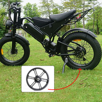 Roue à moteur OUXI V8 d'origine, 20 pouces, moteur 48V-500W, ligne de moteur sur le côté gauche - Prise noire