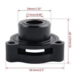 Auso-Racing bov อะแดปเตอร์สำหรับ2.7L Silverado Sierra Tahoe ชุดติดตั้งวาล์วระบายความดันสีดำทำจากอะลูมิเนียมอัลลอย - Product Image 2
