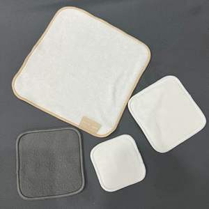 Haute qualité réutilisable doux <span class=keywords><strong>bio</strong></span> naturel coton tampon démaquillant tampon <span class=keywords><strong>lavable</strong></span> nettoyant pour le visage chiffon blanc 34x34CM Logo personnalisé - Product Image 2