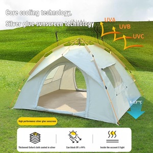 Carpa Instantánea Impermeable Personalizada y Económica para 2 Personas, Carpa Automática para Acampar al Aire Libre - Product Image 3