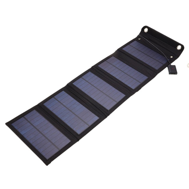 25W Solar Panel Foldable Portable Waterproof 5v USB Energy Solar Cell Charger for iPhone iPad Macbook Kaisheng Century Camping Charging