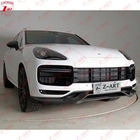 Lèvre avant en fibre de carbone sèche Z-ART pour Porsche Cayenne E3.1, becquet avant en carbone préimprégné pour 9Y0 Coupé Turbo 2018-2023 Sport Design