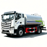 Camion-citerne à eau de 12 m³, camion-citerne Foton 6 roues 180 CV pour la pulvérisation routière et l'arrosage des espaces verts