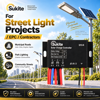Contrôleur de charge solaire PWM plat 3212 3.2V 20W 15A de haute qualité Sukite pour projet d'ingénierie solaire
